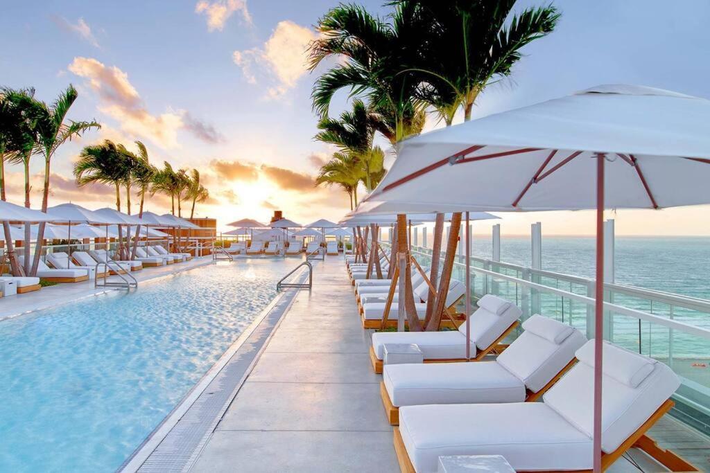 Oceanview 1 Hotel & Homes 1 Bedroom 1 And Half Bathrooms Luxe Condo With Balcony Miami Beach Eksteriør billede